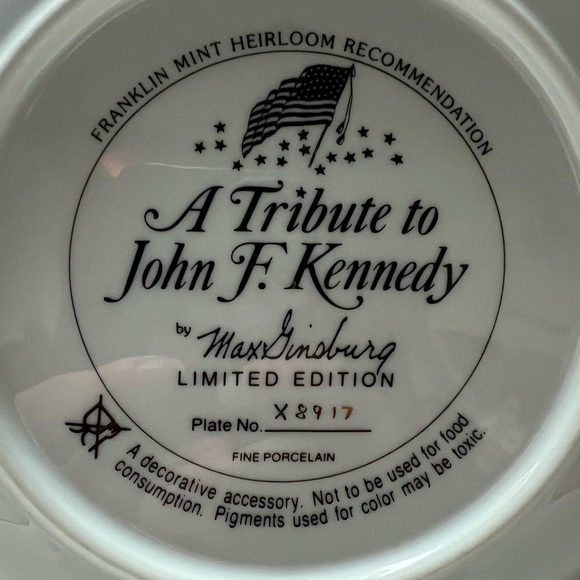 6 Franklin Mint JFK Plates - Picture 8 of 15